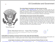 Tablet Screenshot of government-and-constitution.org